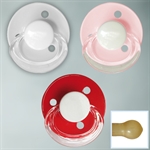 Runde sutter med navn i pigefarver, latex, one size